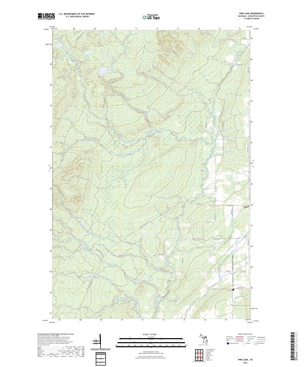 US Topo 7.5-minute map for Pine Lake MI