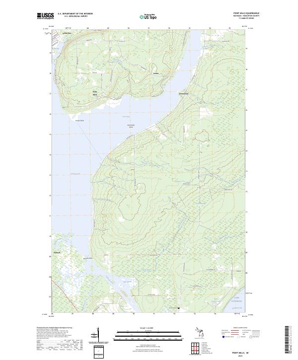 US Topo 7.5-minute map for Point Mills MI