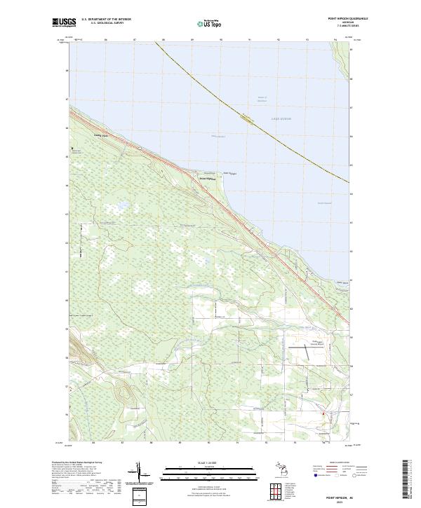 US Topo 7.5-minute map for Point Nipigon MI