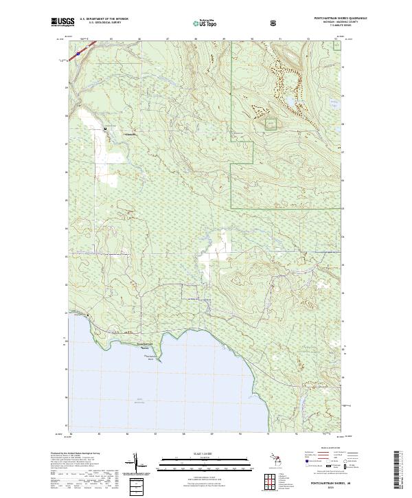 US Topo 7.5-minute map for Pontchartrain Shores MI