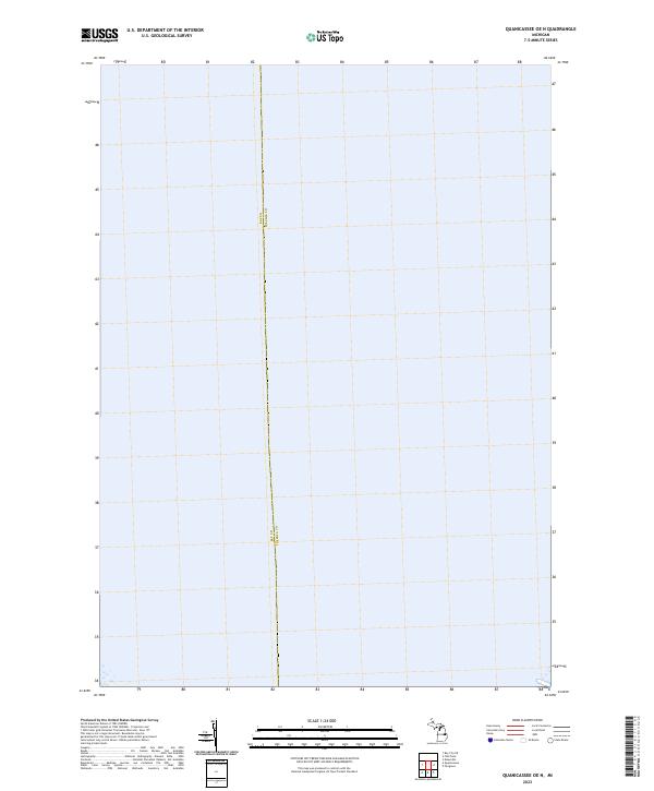US Topo 7.5-minute map for Quanicassee OE N MI
