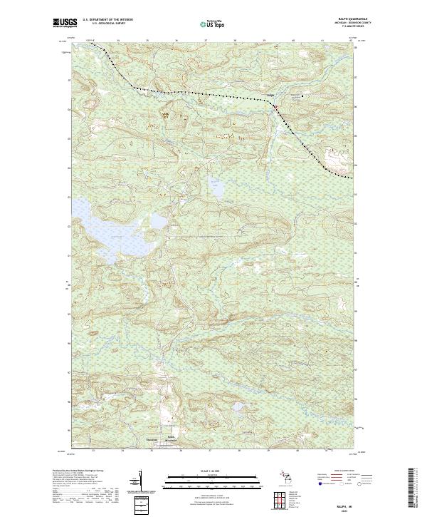 US Topo 7.5-minute map for Ralph MI