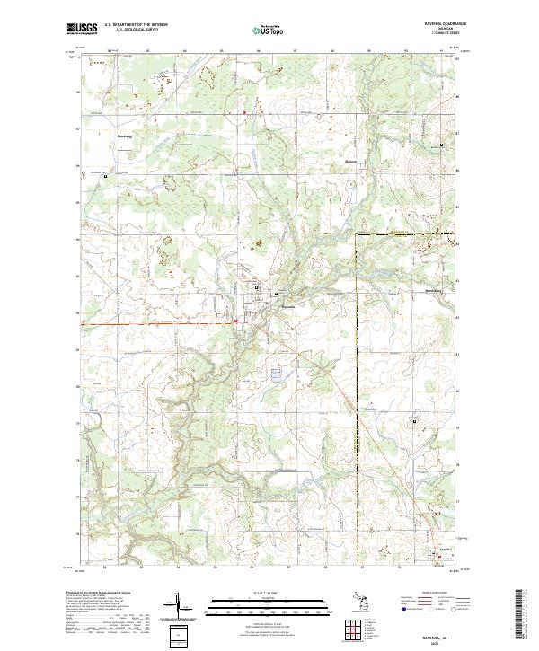 US Topo 7.5-minute map for Ravenna MI