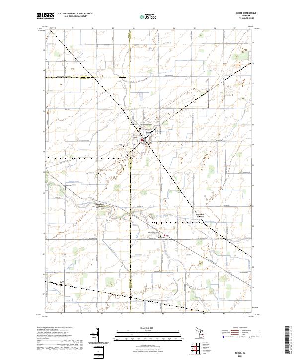 US Topo 7.5-minute map for Reese MI