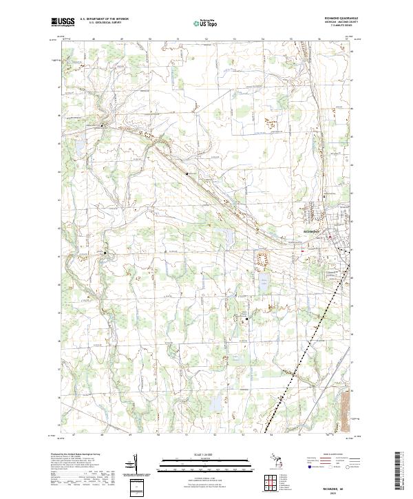 US Topo 7.5-minute map for Richmond MI