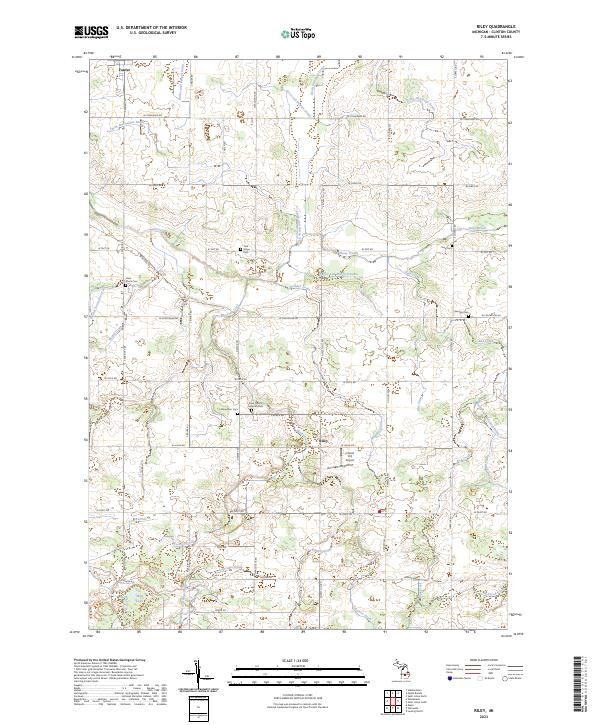 US Topo 7.5-minute map for Riley MI