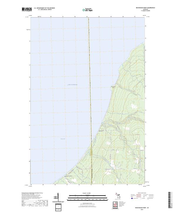 US Topo 7.5-minute map for Rockhouse Point MI