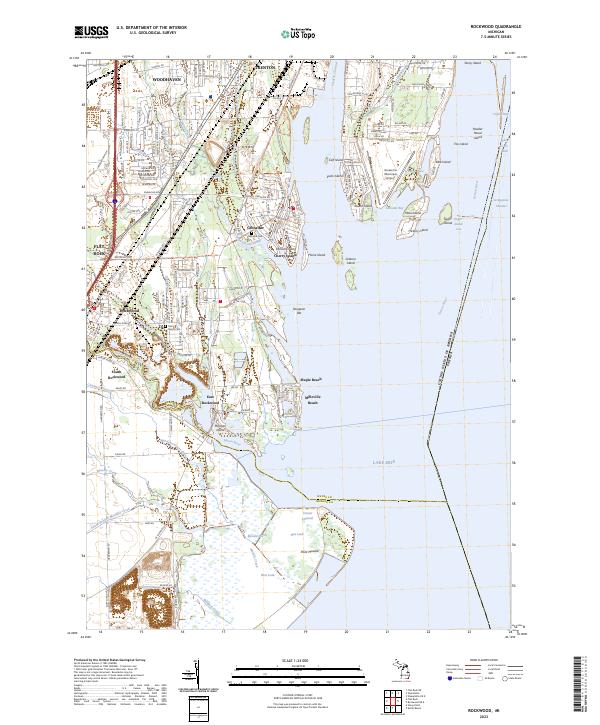 US Topo 7.5-minute map for Rockwood MI