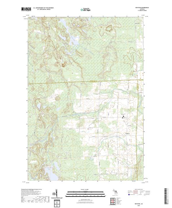 US Topo 7.5-minute map for Royston MI
