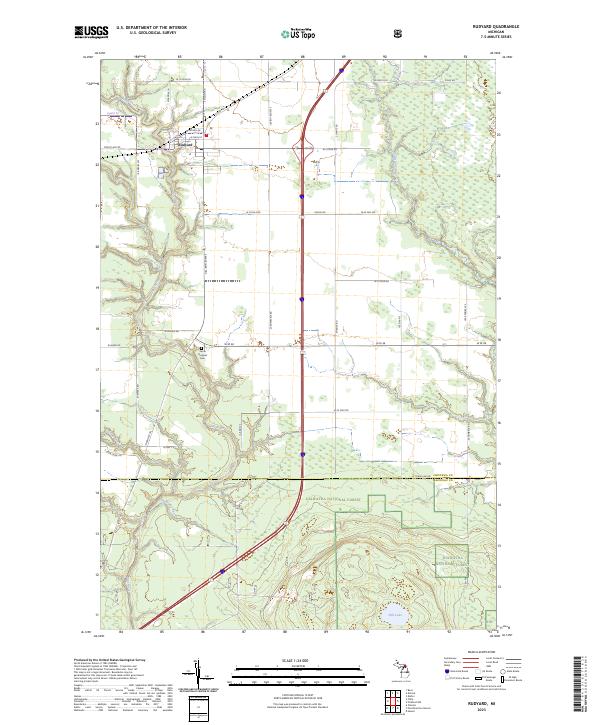 US Topo 7.5-minute map for Rudyard MI