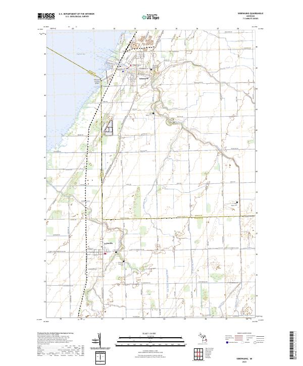 US Topo 7.5-minute map for Sebewaing MI