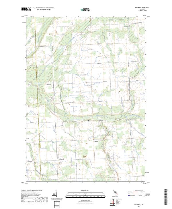 US Topo 7.5-minute map for Shabbona MI