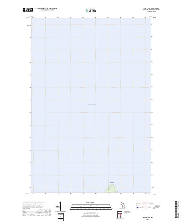 US Topo 7.5-minute map for Shot Point MI