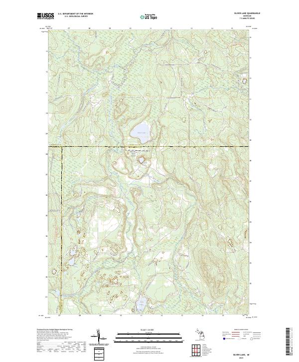 US Topo 7.5-minute map for Silver Lake MI