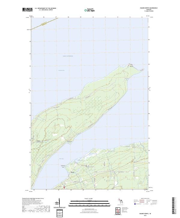 US Topo 7.5-minute map for Skanee North MI