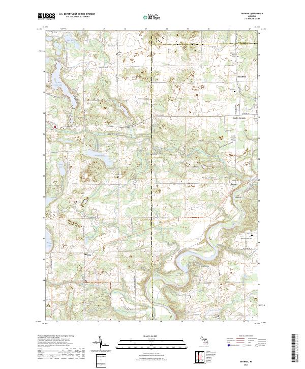 US Topo 7.5-minute map for Smyrna MI