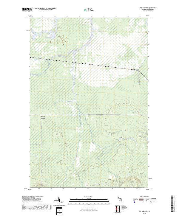 US Topo 7.5-minute map for Soo Junction MI