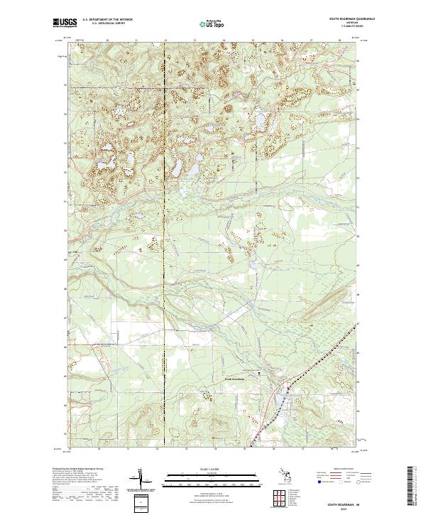 US Topo 7.5-minute map for South Boardman MI