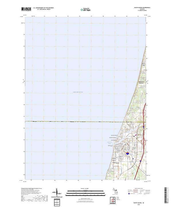 US Topo 7.5-minute map for South Haven MI