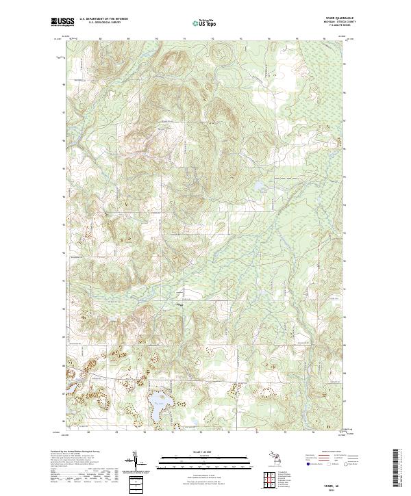 US Topo 7.5-minute map for Sparr MI