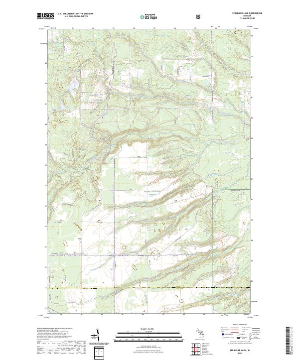 US Topo 7.5-minute map for Sprinkler Lake MI