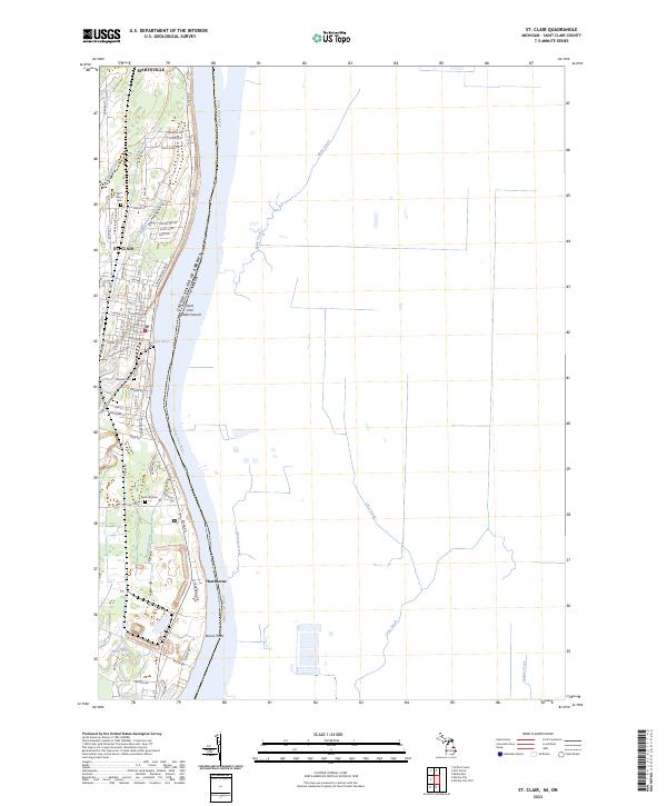 US Topo 7.5-minute map for St. Clair MION
