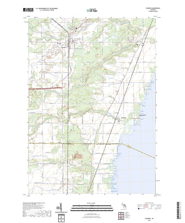 US Topo 7.5-minute map for Standish MI