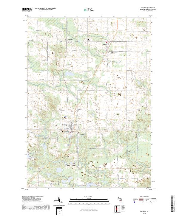 US Topo 7.5-minute map for Stanton MI
