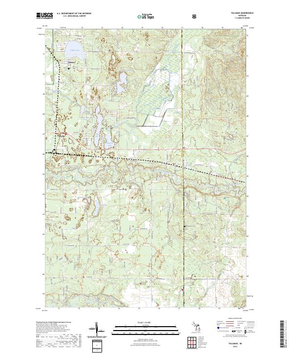 US Topo 7.5-minute map for Tallman MI