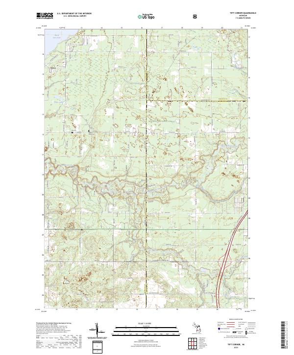 US Topo 7.5-minute map for Tift Corner MI