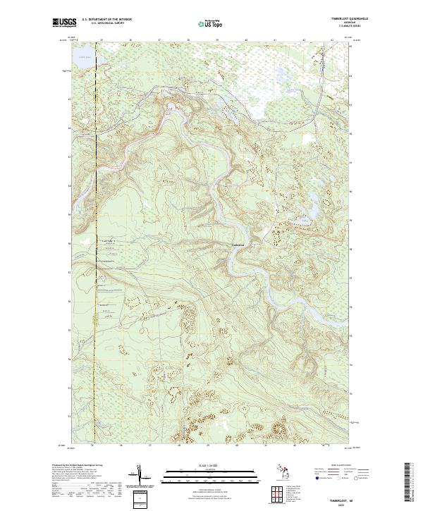 US Topo 7.5-minute map for Timberlost MI
