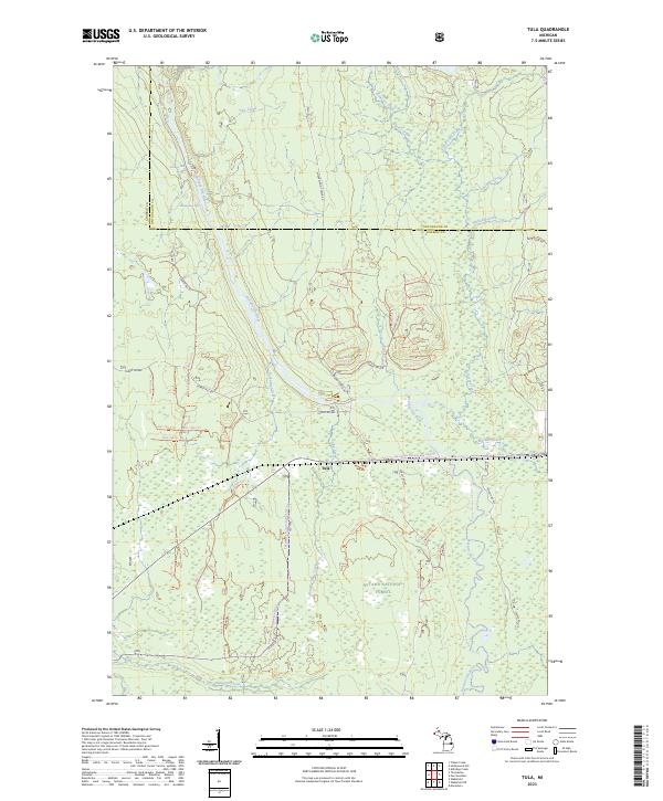 US Topo 7.5-minute map for Tula MI