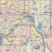 Minneapolis - St Paul Area Zip Code Map