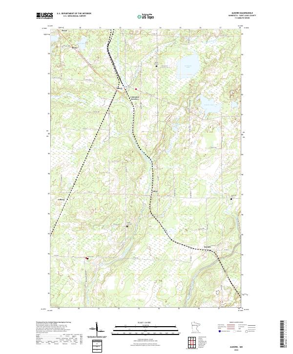 US Topo 7.5-minute map for Alborn MN