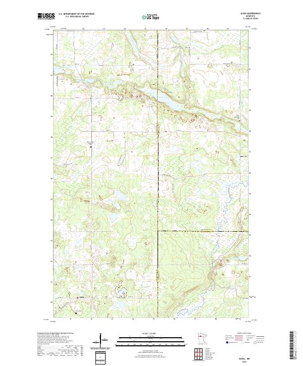US Topo 7.5-minute map for Alida MN