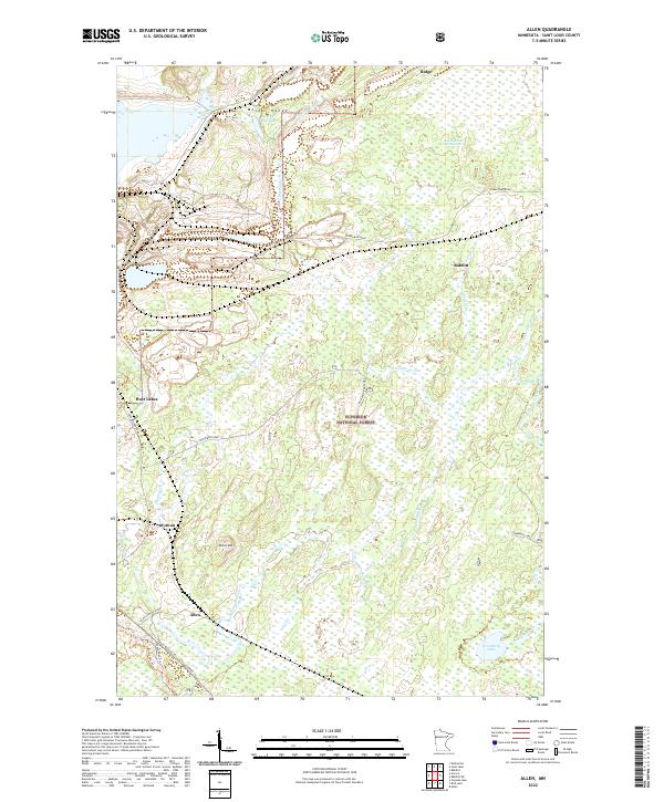 US Topo 7.5-minute map for Allen MN