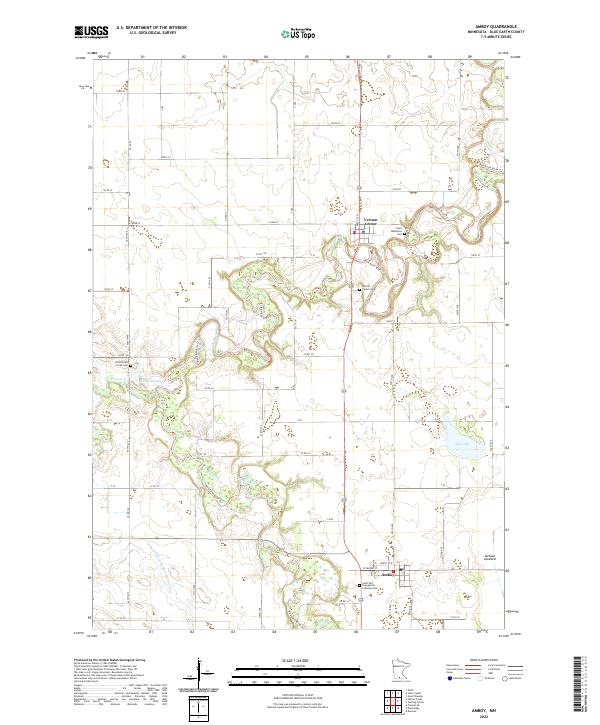 US Topo 7.5-minute map for Amboy MN