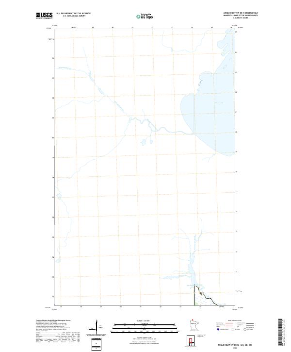 US Topo 7.5-minute map for Angle Inlet SW OE N MNMBON
