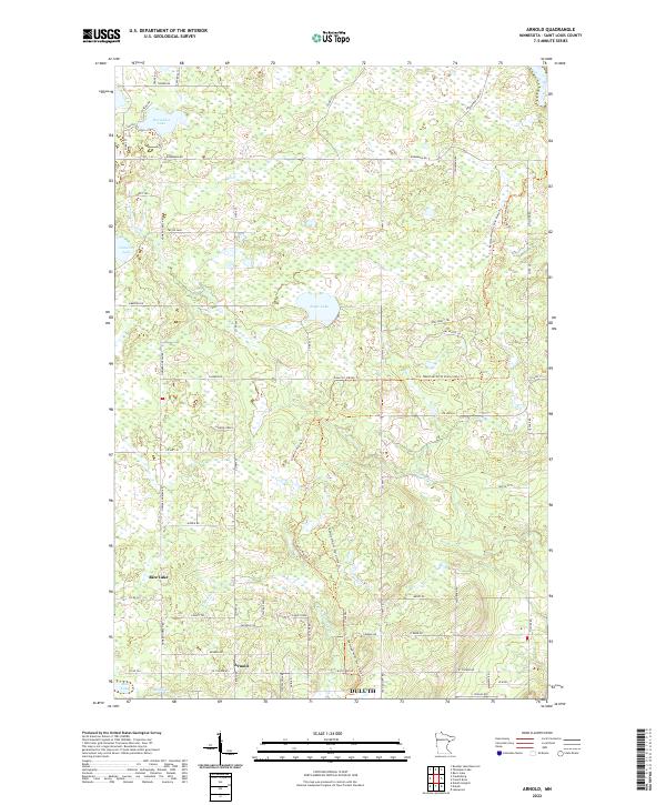 US Topo 7.5-minute map for Arnold MN