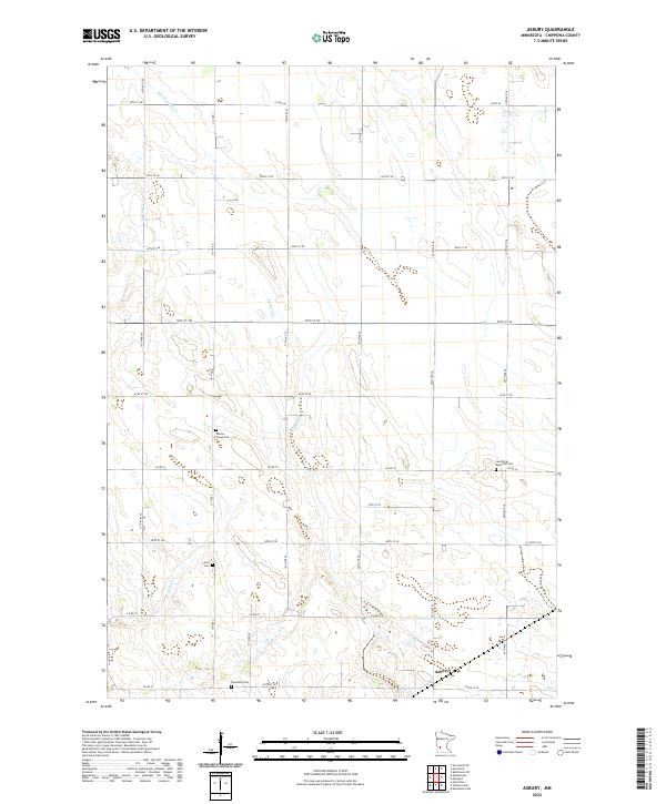 US Topo 7.5-minute map for Asbury MN