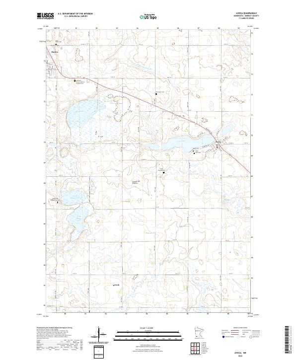 US Topo 7.5-minute map for Avoca MN