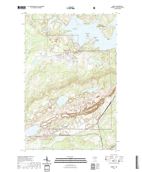 US Topo 7.5-minute map for Babbitt MN