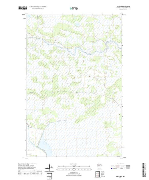 US Topo 7.5-minute map for Bailey Lake MN – American Map Store