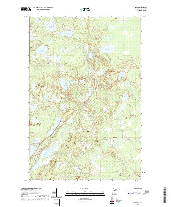 US Topo 7.5-minute map for Balsam MN