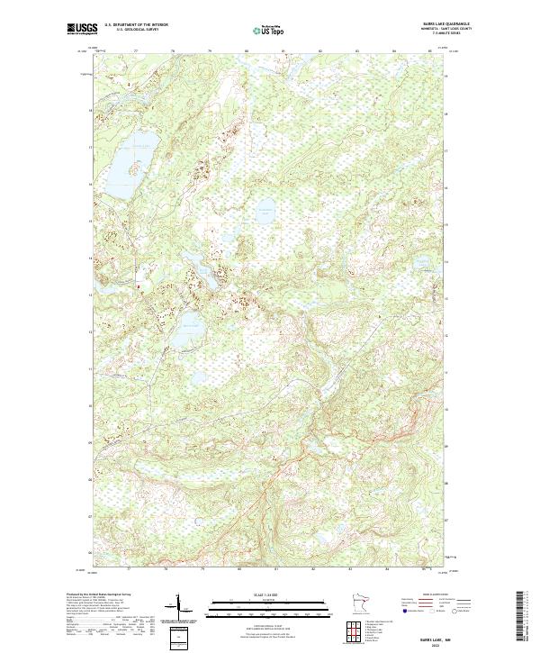 US Topo 7.5-minute map for Barrs Lake MN