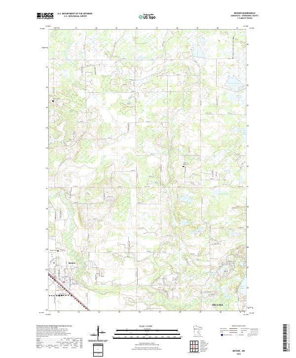 US Topo 7.5-minute map for Becker MN