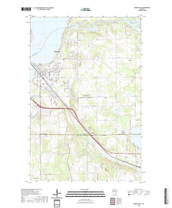US Topo 7.5-minute map for Bemidji East MN