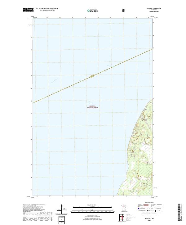 US Topo 7.5-minute map for Bena NW MN