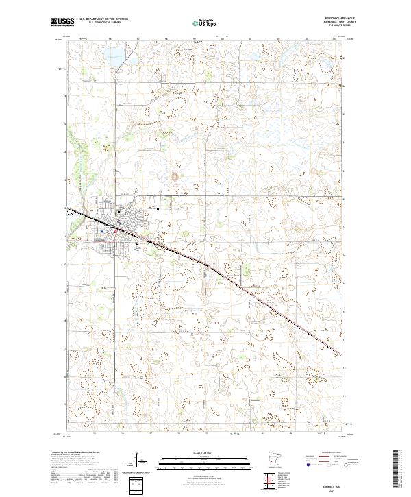 US Topo 7.5-minute map for Benson MN