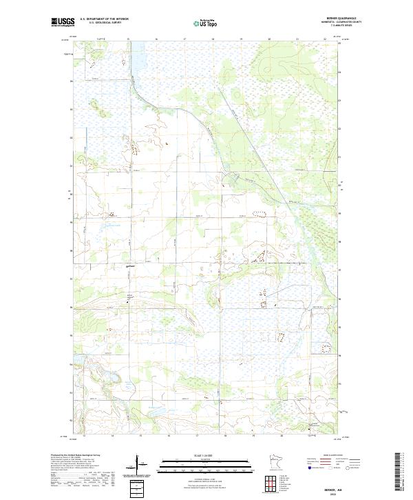 US Topo 7.5-minute map for Berner MN